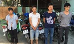Bốn tên trộm thích “đá nóng” xe máy ở khu vực giáp ranh