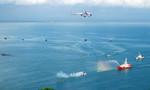 Hàng chục tàu biển, máy bay diễn tập cứu nạn hàng không tại Nghệ An