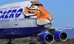 Máy bay vẽ hình đầu hổ Siberia