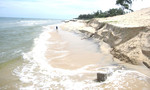 Triều cường làm sạt lở bờ biển La Gi gây thiệt hại nặng cho người dân
