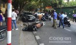 Xe ‘điên’ tông ‘bay’ 2 xe máy, khiến 4 người nhập viện