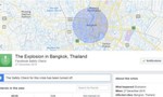 Facebook bị lừa bởi tin đồn, bật tính năng Safety Check ở Bangkok