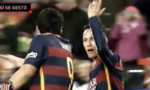 Suarez 'cướp' bàn thắng của Neymar trong quả phạt đền quái dị của Barca