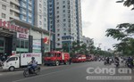 Cháy tại tầng 6 chung cư Chu Văn An, hàng chục hộ dân hốt hoảng