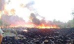 Cháy lớn tại bãi phế liệu công nghiệp
