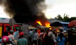 Cháy lớn thiêu rụi 4 tiệm tạp hoá ở chợ đêm 'Làng đại học'