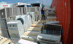 Hàng trăm máy lạnh nhập lậu trong 3 container ở cảng Hiệp Phước
