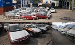 Hàng trăm xe BMW phơi nắng, mưa tại cảng VICT