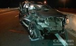 Fortuner tông đuôi xe tải trên cao tốc, 5 người thoát chết