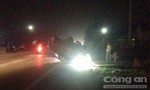 Xe Lexus va chạm xe tải, tài xế kêu cứu trong đêm