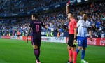 Neymar lãnh thẻ đỏ, Barca thua thảm hại Malaga