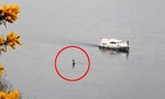 ‘Quái vật hồ Loch Ness’ bất ngờ xuất hiện, di chuyển gần tàu du lịch