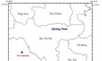 Động đất 2,7 độ Richter ở khu vực huyện Nam Trà My