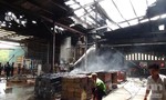 Cháy lớn tại nhà máy chế biến mủ cao su, thiệt hại nhiều tỷ đồng