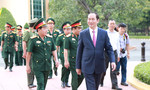 Chủ tịch nước Trần Đại Quang thăm và chúc Tết Quân đoàn 4