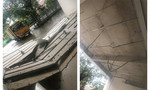 Mưa to kèm gió lốc, trần nhà chung cư ở Sài Gòn bị sập
