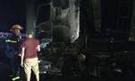 Nửa đêm dập lửa xe container cứu hàng chục tấn đường