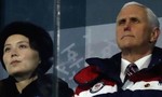 Em gái ông Kim Jong Un ngồi kế phó tổng thống Mỹ trong lễ khai mạc Olympic mùa đông