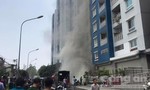 Dân hoảng hốt khi thấy khói lại bốc lên tại chung cư Carina Plaza