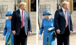 Trump gây tranh cãi khi bước đi trước nữ hoàng Anh