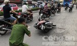 Dùng mã tấu cướp xe hòng thoát thân khi bị truy bắt ở Sài Gòn