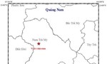Động đất 3,5 độ richter ở khu vực huyện Nam Trà My