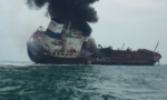 Tàu chở dầu cắm cờ Việt Nam cháy ở Hong Kong, 1 người chết