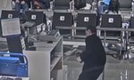 Clip cảnh sát khống chế người đàn ông đập phá sân bay