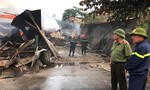 Cháy chợ Còng tại Thanh Hóa, hàng chục gian hàng bị thiêu rụi