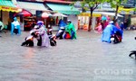 Sau cơn mưa, nhiều tuyến đường ở Cần Thơ ngập như... sông Hậu!