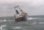 Cứu 18 thuyền viên trên tàu nước ngoài gặp nạn trên biển