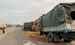 Xe quân đội tông đuôi xe container, một quân nhân tử vong