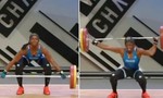 Clip nữ VĐV Pháp gãy tay trong lúc cố gắng nâng mức tạ 110 kg