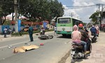 Xe SH tông trực diện đầu xe buýt ở Sài Gòn, cô gái tử vong