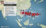 Philippines ra lệnh sơ tán dân khi siêu bão Goni mạnh nhất năm tiến sát