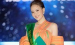 Hoa hậu Khánh Ngân diện váy xẻ tà cao