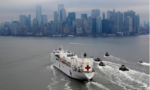 Tàu bệnh viện 1000 giường cập cảng "tâm dịch" New York để hỗ trợ