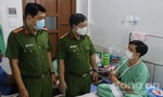 Thăm hỏi, động viên CBCS bị thương khi chữa cháy tại KCX Tân Thuận