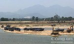 Mỏ cát trên sông Trà Khúc bị đóng cửa, vẫn khai thác trái phép
