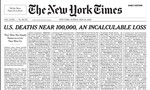 New York Times “gây choáng” với trang nhất đăng danh sách 1000 người chết vì Covid-19