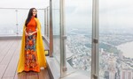 H’Hen Niê diện áo dài quảng bá du lịch trên tòa nhà cao nhất Việt Nam