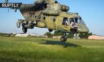 Clip phi đội trực thăng Mi-8 trình diễn tiêu diệt mục tiêu giả định