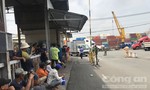 Tài xế xe tải bị xe container cán chết trước cảng ở Sài Gòn