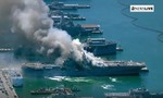 Clip tàu sân bay của Mỹ bốc cháy, 21 thủy thủ bị thương