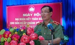 Thiếu tướng Lê Tấn Tới dự Ngày hội Đại đoàn kết tại Long An