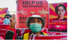 Đụng độ trong biểu tình ở Myanmar khiến nhiều người bị thương
