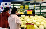 Siêu thị Co.opmart, Co.op Food giảm giá bắp cải Đà Lạt chưa từng có