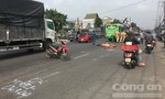Người đàn ông chạy xe máy bị xe buýt tông tử vong tại chỗ