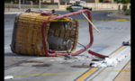 Mỹ: Khinh khí cầu vướng dây điện rơi xuống đường phố, 5 người chết