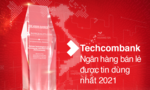 Techcombank được vinh danh trong Top 10 ngân hàng bán lẻ được tin dùng nhất